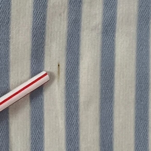 Size 10, Vineyard Vines Blue White Striped Button-Up Shirt - Picture 6 of 6